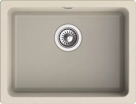 Кухонная мойка RIVELATO BERKANA 50 подст.монтаж 1-чаш 560*430 beige scuro