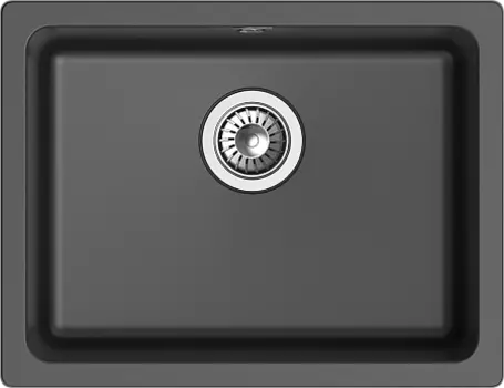 Кухонная мойка RIVELATO BERKANA 50 подст.монтаж 1-чаш 560*430 antracite
