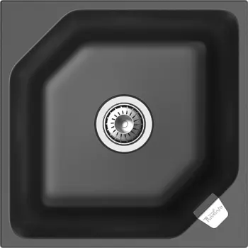 Кухонная мойка RIVELATO LOCUS 50 1-чаш 500*500 antracite