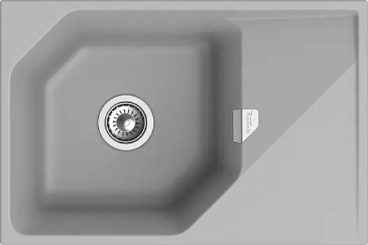 Кухонная мойка RIVELATO LOCUS 75 1-чаш 750*500 grigio metallizzato