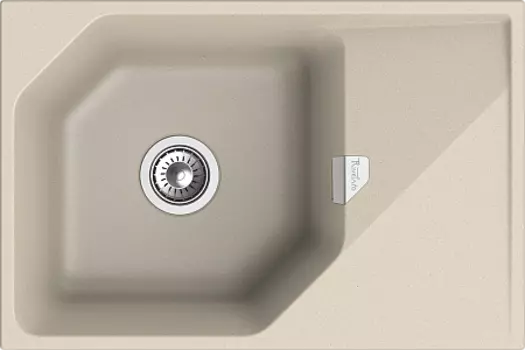 Кухонная мойка RIVELATO LOCUS 75 1-чаш 750*500 beige scuro