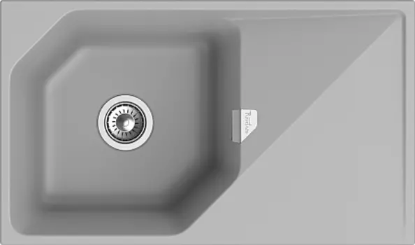Кухонная мойка RIVELATO LOCUS 85 1-чаш 850*500 grigio metallizzato