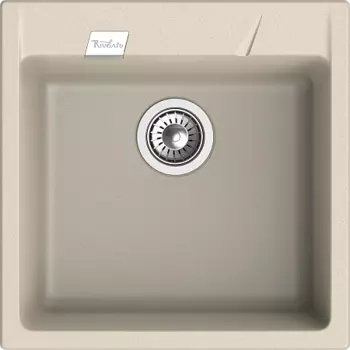 Кухонная мойка RIVELATO RAUM 50 1-чаша 510*510мм beige scuro