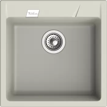 Кухонная мойка RIVELATO RAUM 50 1-чаша 510*510мм topazio