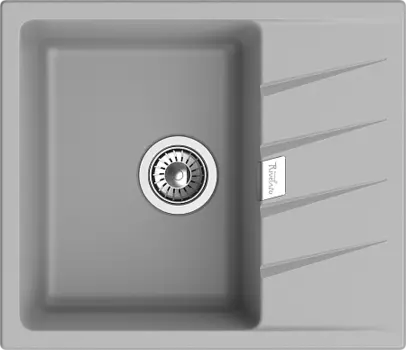 Кухонная мойка RIVELATO RAUM 58 1-чаша 580*500мм grigio metallizzato