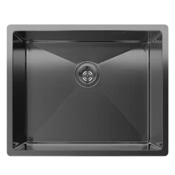 Кухонная мойка Rivelato Rinox 5444 UN PVD black нерж.сталь 1 чаша 540*440*200 мм арт.5444 UN PVD bl