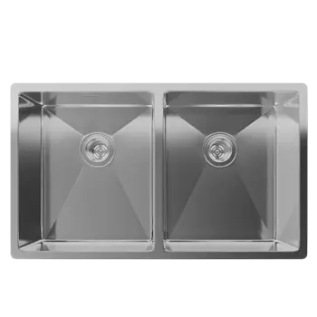 Кухонная мойка Rivelato Rinox 7444 U2 нерж.сталь 2 чаши 740*440*200 мм арт.7444 U2