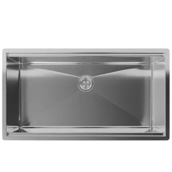 Кухонная мойка Rivelato Rinox 8044 UN нерж.сталь 1 чаши 800*440*200 в комплекте (доска, коландер, ро