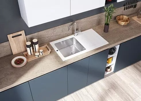 Кухонная мойка TOLERO Twist TTS-860 Платина