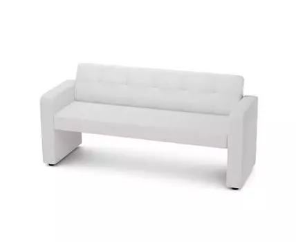 Кухонный диван Бариста (Текстиль, Белый)
