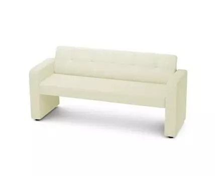 Кухонный диван Бариста (Текстиль, Молочный)