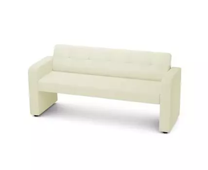 Кухонный диван Бариста (Текстиль, Молочный)