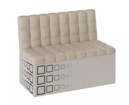 Кухонный диван Денвер (80, 56, Мягкие, Бежевый, 102, Узкие)