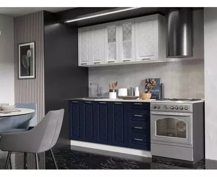 Кухонный гарнитур Агава 160 см (209, 60, Прямые, Белый, 160)