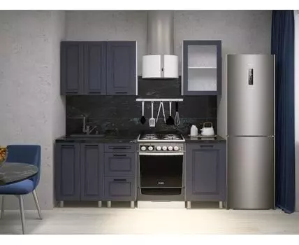 Кухонный гарнитур Грейвуд 150 см (214,4, 50,6, Прямые, Белый, 150)