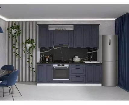 Кухонный гарнитур Грейвуд 240 см (233,6, 53,8, Прямые, Белый, 240)