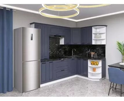 Кухонный гарнитур Грейвуд 240х150 см (214,4, 150, Угловые, Белый, 240)