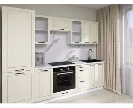 Кухонный гарнитур Грейвуд 260 см (214,4, 56,6, Прямые, Белый, 260)