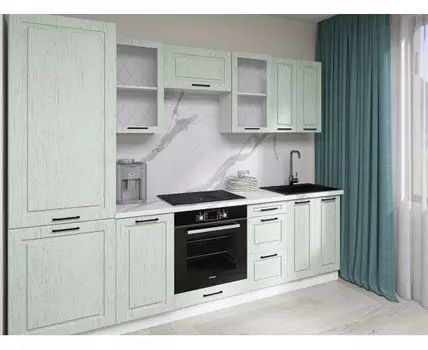 Кухонный гарнитур Грейвуд 260 см (214,4, 56,6, Прямые, Белый, 260)