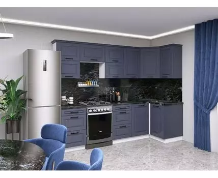 Кухонный гарнитур Грейвуд 260х100 см (214,4, 100, Угловые, Белый, 260)