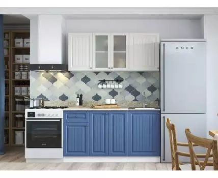 Кухонный гарнитур Хозяюшка 150 см (207, 60, Прямые, Белый, 150)