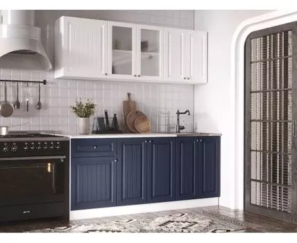 Кухонный гарнитур Хозяюшка 180 см (207, 60, Прямые, Белый, 180)