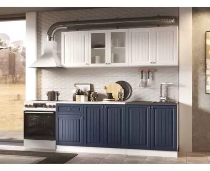 Кухонный гарнитур Хозяюшка 200 см (207, 60, Прямые, Белый, 200)