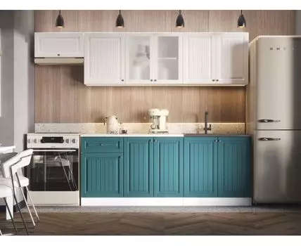 Кухонный гарнитур Хозяюшка 260 см (207, 60, Прямые, Белый, 260)