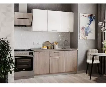 Кухонный гарнитур Майя 150 см (214, 60, Прямые, Белый, 150)