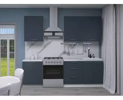 Кухонный гарнитур Модерн 180 см (214,4, 50,6, Прямые, Белый, 180)