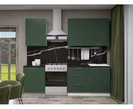 Кухонный гарнитур Модерн 180 см (214,4, 50,6, Прямые, Белый, 180)