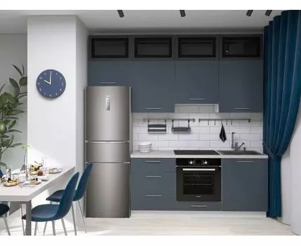 Кухонный гарнитур Модерн 240 см (250,4, 53,8, Прямые, Белый, 240)