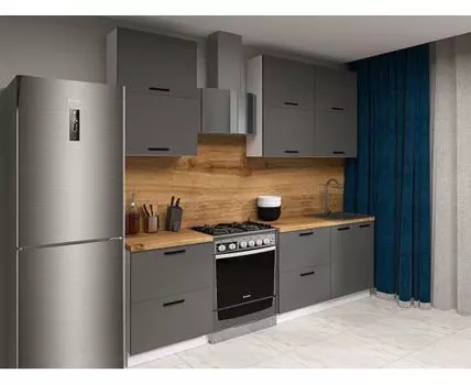 Кухонный гарнитур Модус 180 см (214,4, 50,6, Прямые, Серый, 180)