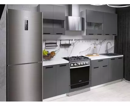 Кухонный гарнитур Модус 180 см (214,4, 50,6, Прямые, Серый, 180)