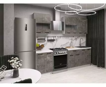 Кухонный гарнитур Модус 180 см (214,4, 50,6, Прямые, Серый, 180)