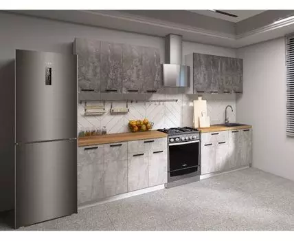 Кухонный гарнитур Модус 240 см (214,4, 53,8, Прямые, Серый, 240)