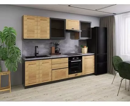 Кухонный гарнитур Сити 260 см (217, 47, Прямые, Белый, 260)