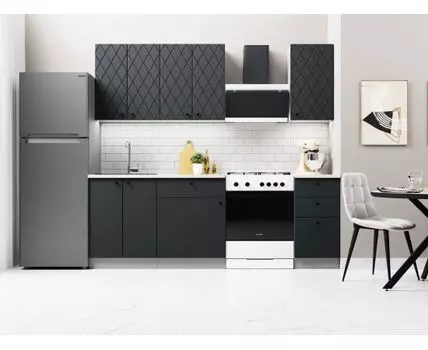 Кухонный гарнитур Скарлет 160 см (210, 47,6, Стандарт, Прямые, Черный, 160)