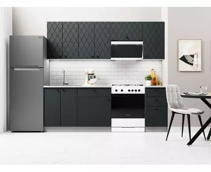 Кухонный гарнитур Скарлет 220 см (210, 47,6, Черный, 220)