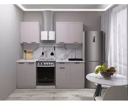 Кухонный гарнитур Вектор 150 см (214,4, 50,6, Прямые, Белый, 150)