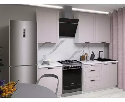 Кухонный гарнитур Вектор 180 см (233,6, 50,6, Прямые, Белый, 180)