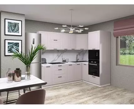 Кухонный гарнитур Вектор 240х160 см (214, 160, Угловые, Белый, 240)