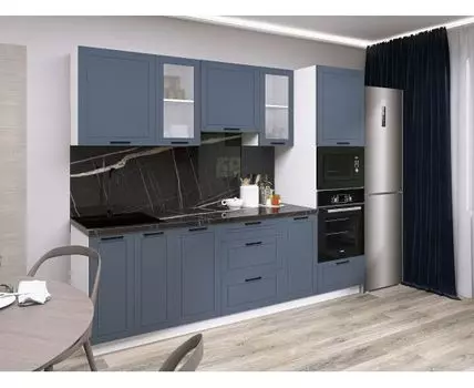 Кухонный гарнитур Вектор 260 см (214, 56,2, Прямые, Белый, 260)