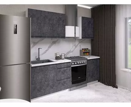 Кухонный гарнитур Вельвет 150 см (214,4, 50,6, Прямые, Белый, 150)