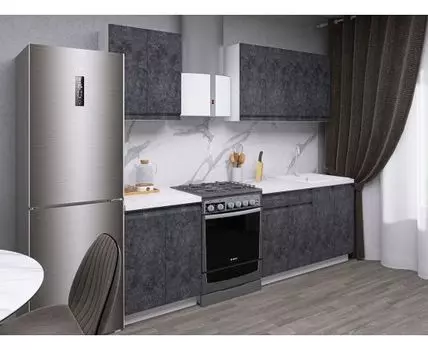 Кухонный гарнитур Вельвет 180 см (214,4, 50,6, Прямые, Белый, 180)