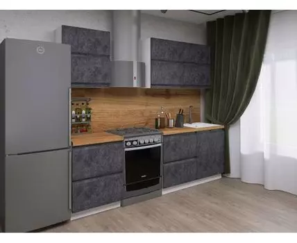 Кухонный гарнитур Вельвет 180 см (214,4, 50,6, Прямые, Белый, 180)