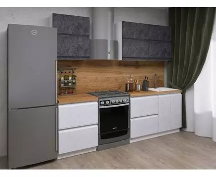 Кухонный гарнитур Вельвет 180 см (214,4, 50,6, Прямые, Белый, 180)