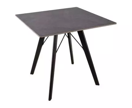 Кухонный стол Антонио (72,7, 80, Нераскладные, Черный, 80)