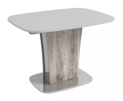 Кухонный стол Бергамо 2 (76.5, 76, Раздвижные, Серый, 110)