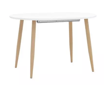 Кухонный стол Берген (75, 80, Раздвижные, Белый, 120)